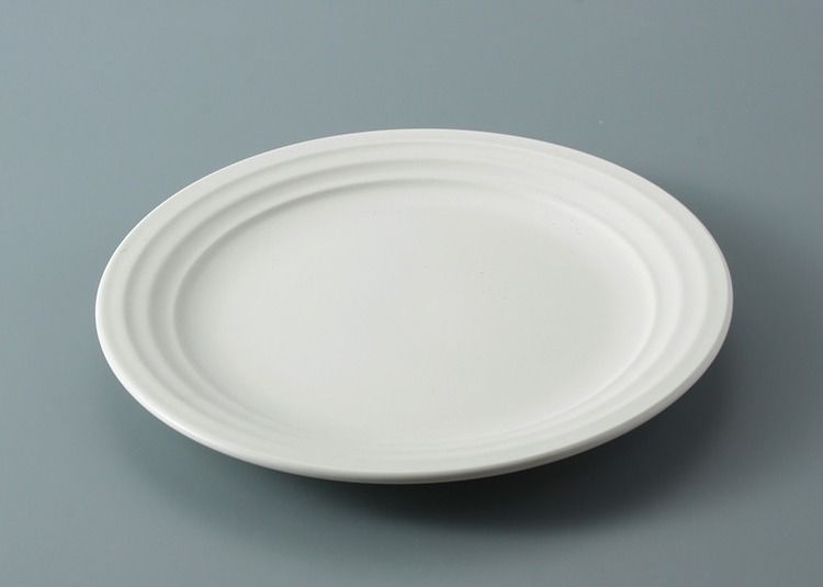 FDA Ceramic Embossed Round Dinnerware Sets For Five Star Hotel